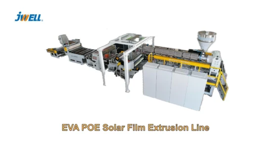 Jwell EVA Poe Solar Film Kunststoffmaschinen Extrusionsmaschine Glasanwendung